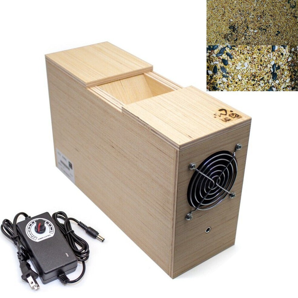 AC100-240V Household Grain Cleaning Winnower Grain Thrower Screening Machine New