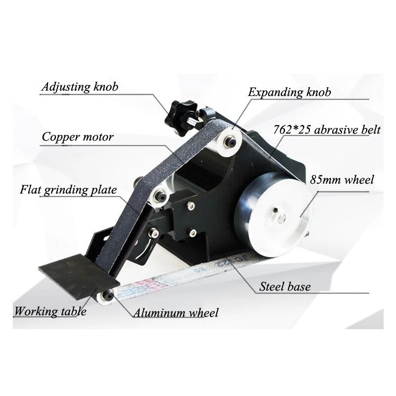 ya 17 SD-762WS Brushless 76225mm Belt Sander 800W Fixed Angle ening Machine