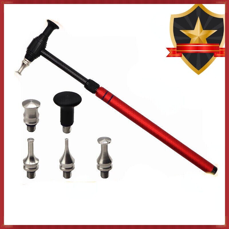 ya 2 6.29 RED Car Body Dent Tap Down Paintless Hammer Pen Ding Hail Repair Removal Tools
