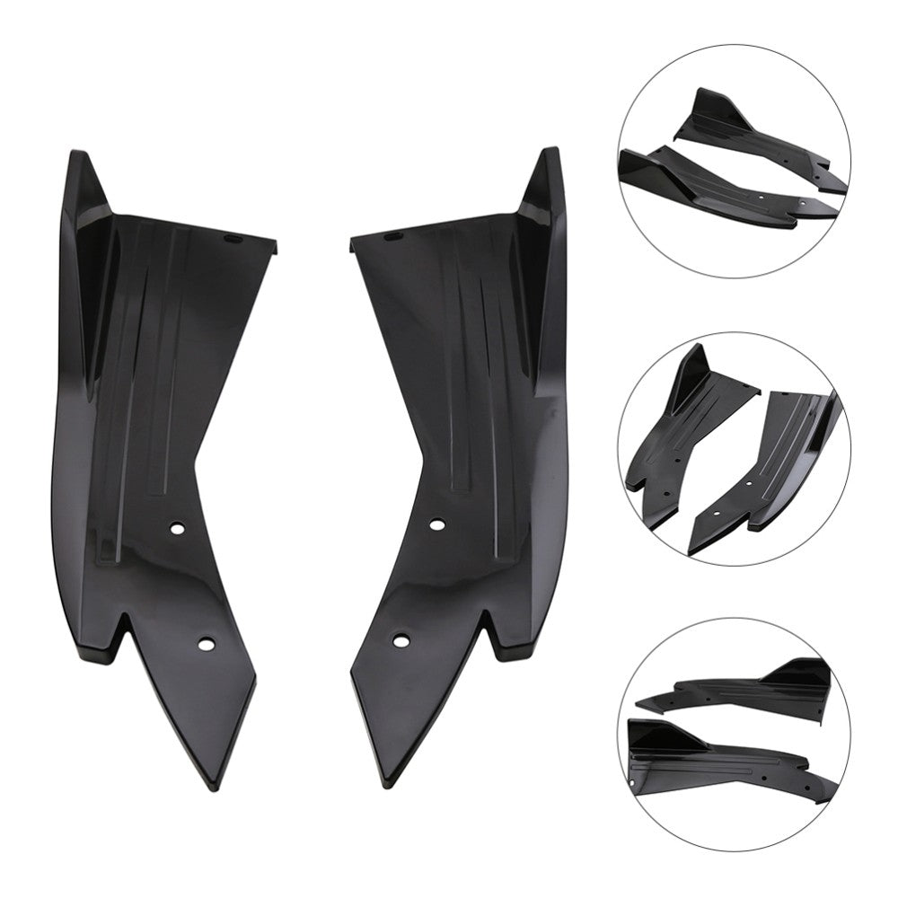 ya 4 6.17 2 Pcs Car Corner Diffuser Bumper Anti Collision Guard Strip Rear Cover
