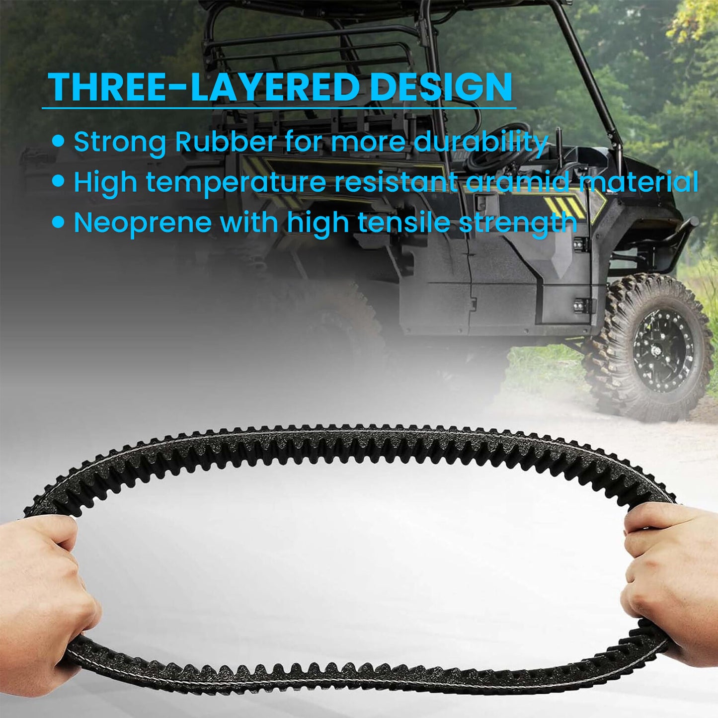 ya 5 8.7 CVT Clutch Belt for Kawasaki Mule PRO DX FX FXT FXR DXT KAF 820 1000 2015-2024
