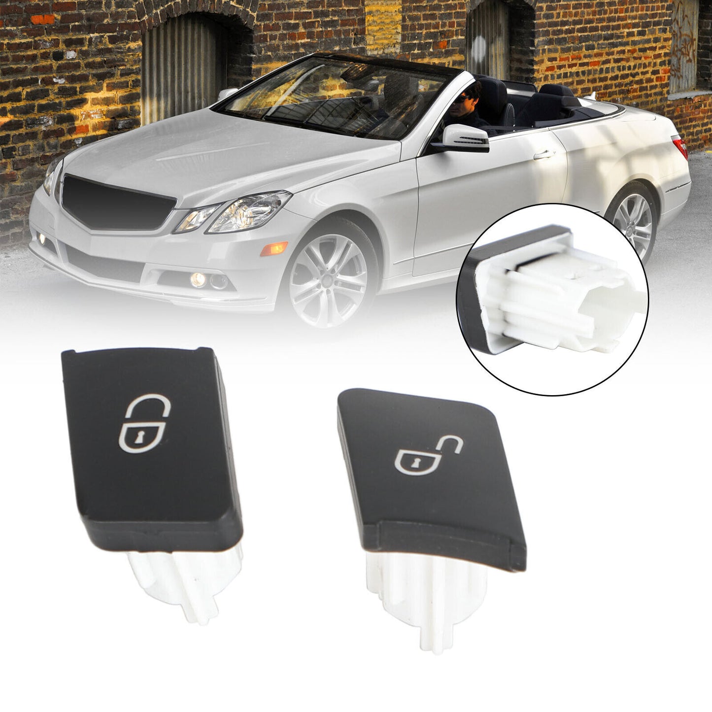 ya 1 8.5.2 Door Lock Switch Button Left Side For W204 W212 08-18 2049058402 D
