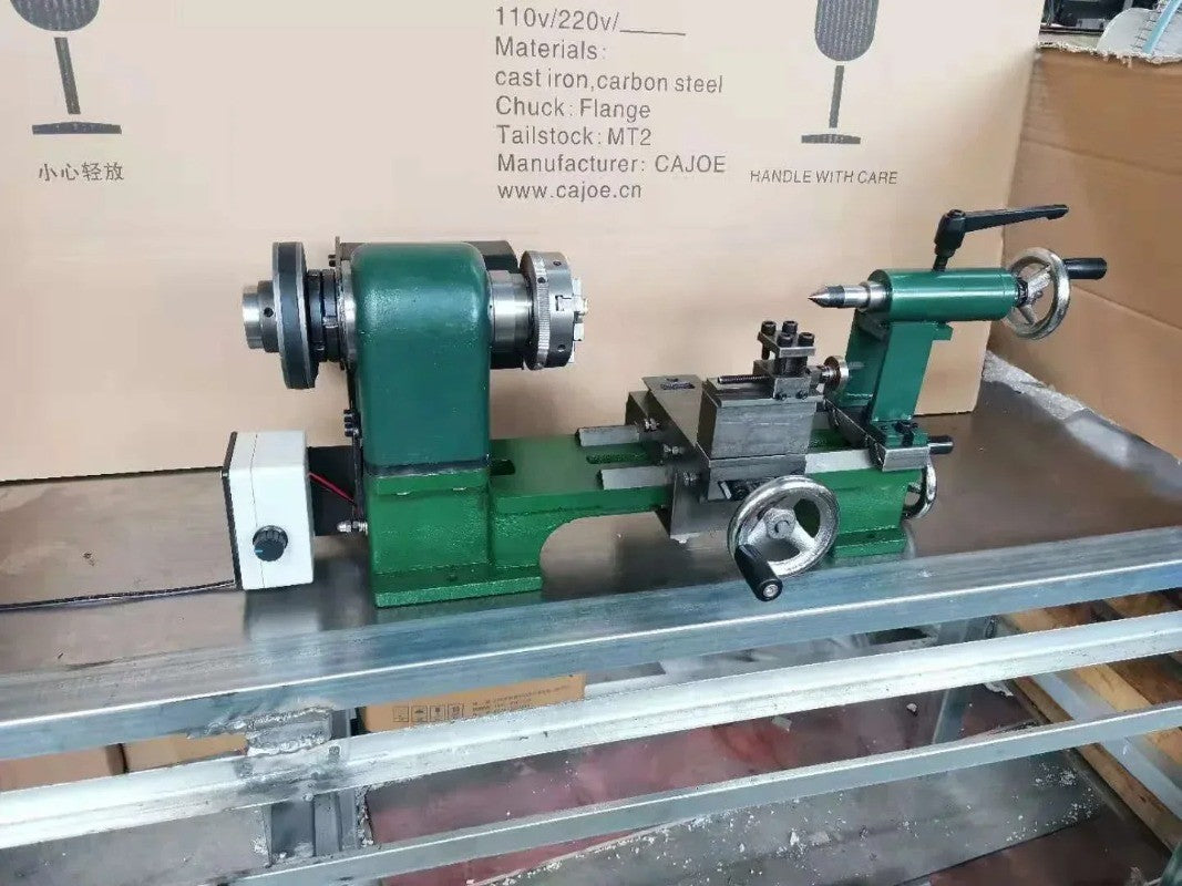 Precision Benchtop Manual Lathe Variable Speed Horizontal Milling Machine
