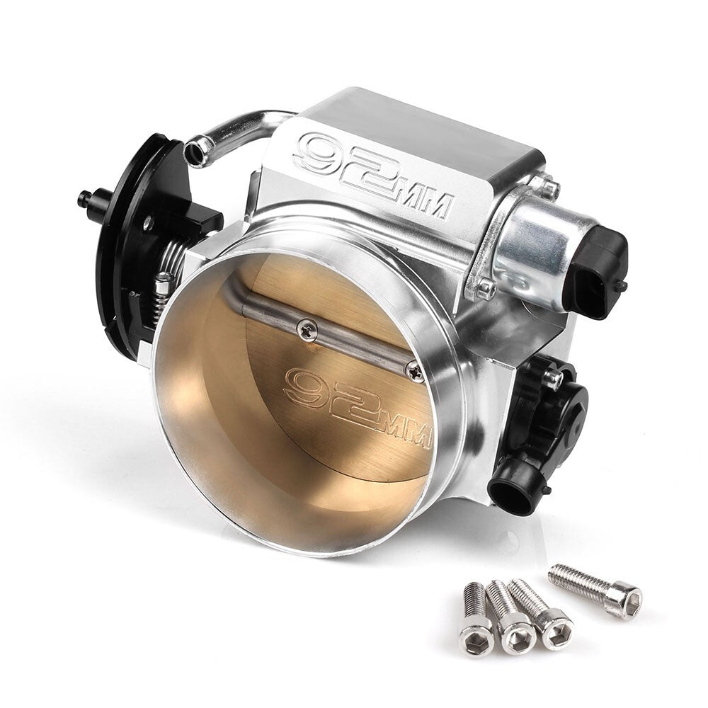 ya 27 7.20 92MM Silver Throttle Body+Position Sensors TPS IAC for LSX LS1 LS2 LS3 LS6 LS7