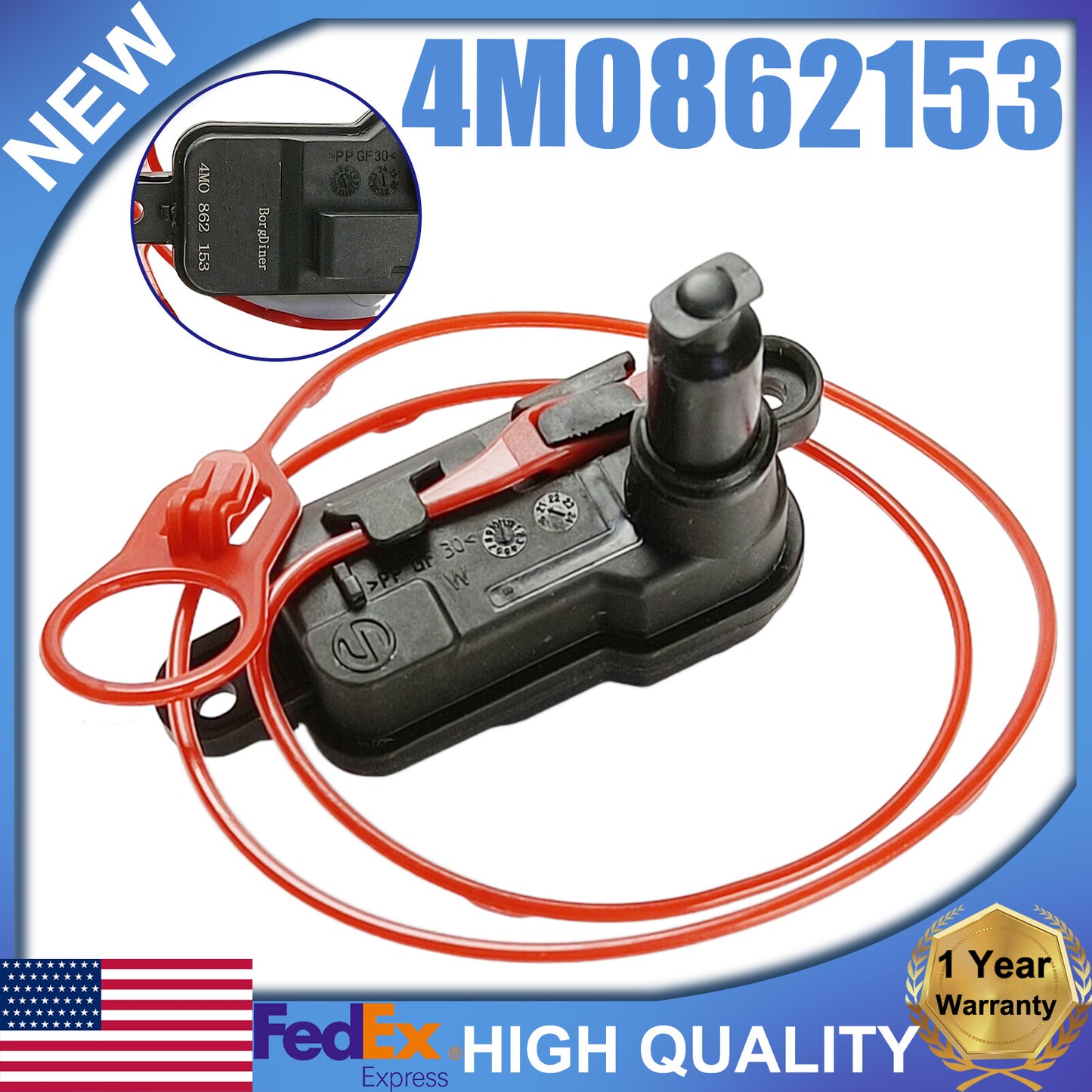 ya 11 6.8 4M0 862 153 Fuel Filler Flap Release Lock Actuat for Audi A5 A6 S6 for A8 Q2 Q3