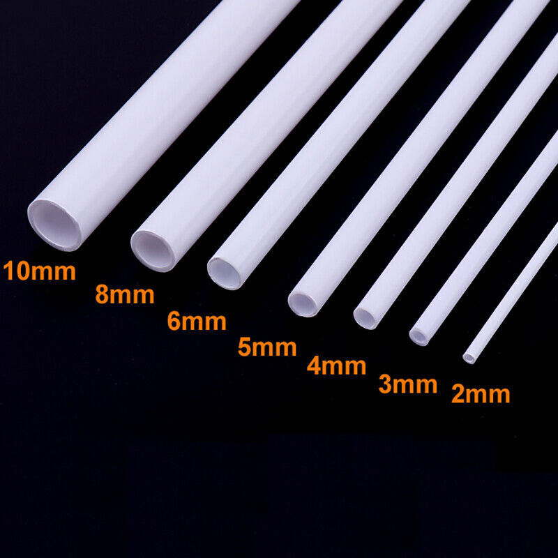 ABS Plastic Round Tube Profile Rods Scratch Building 3mm 4mm 5mm 6mm 8mm 10mm