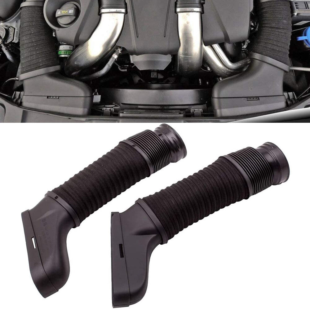 ya 5 8.7 for Mercedes-Benz W204 W212 E350 2008-2012 Pair Air Intake Inlet Duct Hose Pipe