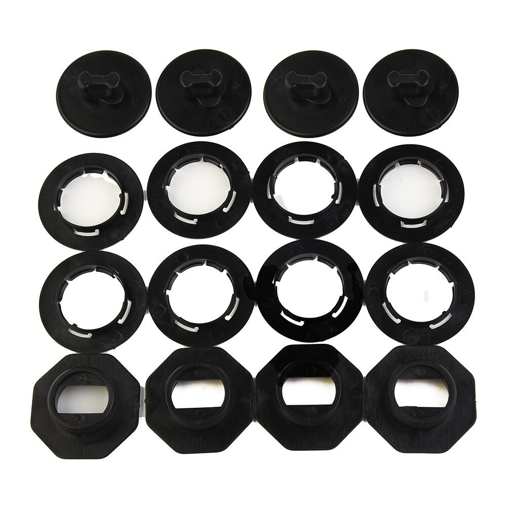 ya 5 8.7 4 Set Universal Car Floor Mat Clips Retainer Carpet Fixing-Clamps Holders Black