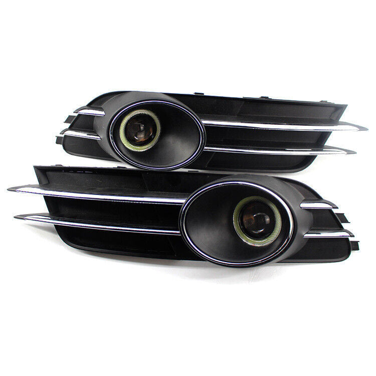 ya 5 8.7 Left&Right Lower Bumper Grille Grill Cover Fog Light Set for Audi A6 C7 2012-15