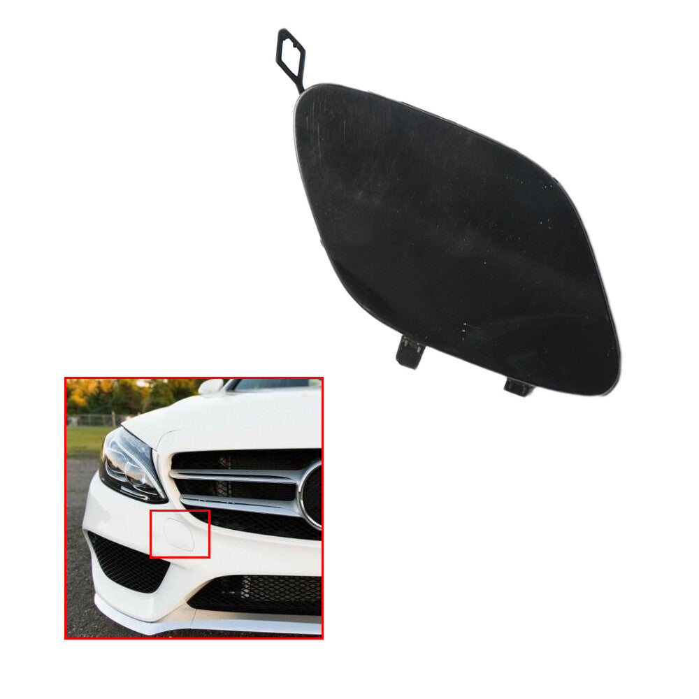 ya 27 6.18 Bumper Tow Hook Cover Eye Cap for Mercedes W205 C300 C400 C63AMG Unpainted