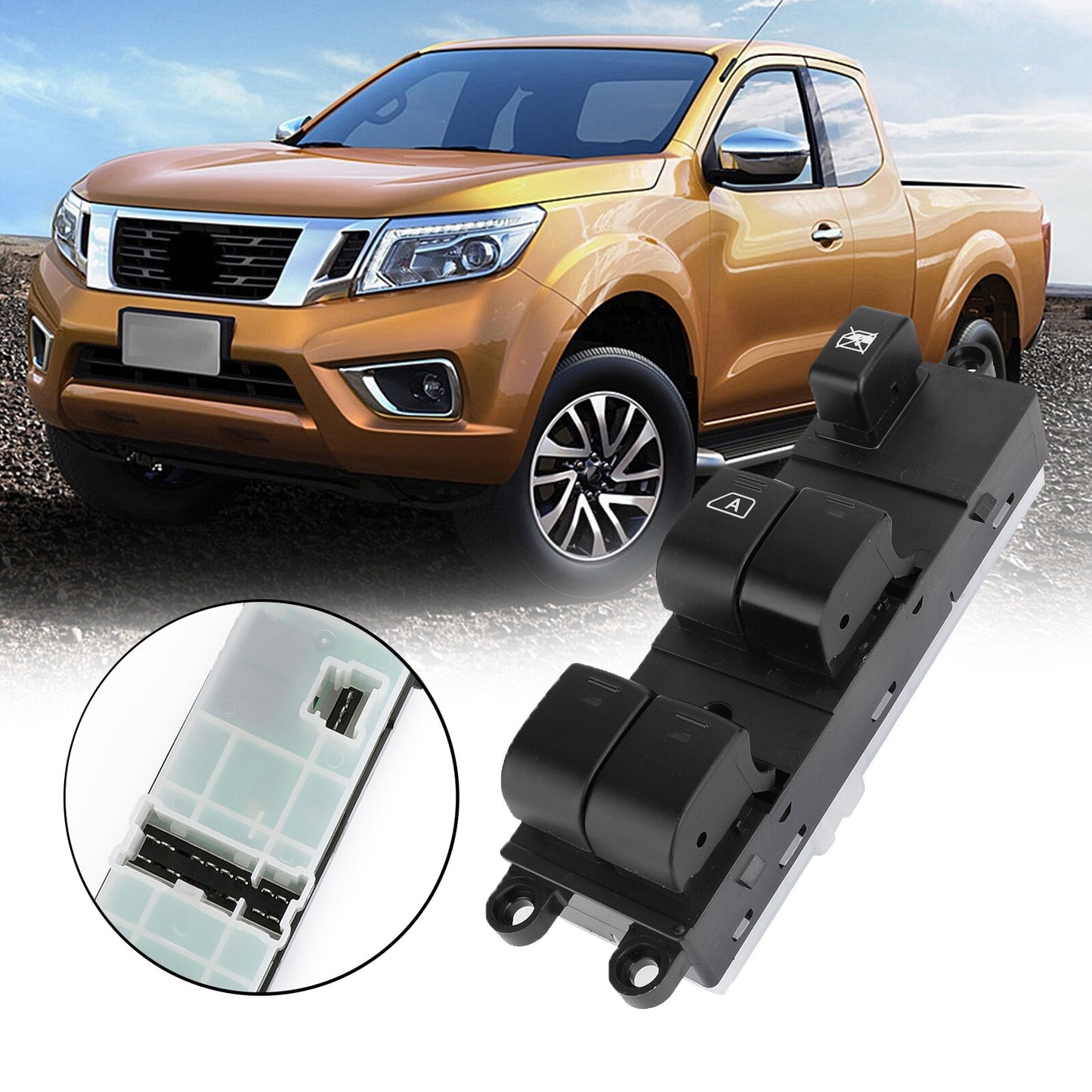 ya 1 8.5.2 Left Power Window Switch For 2005-2016 Navara D40 Pathfinder Qashqai 25401-EB30B