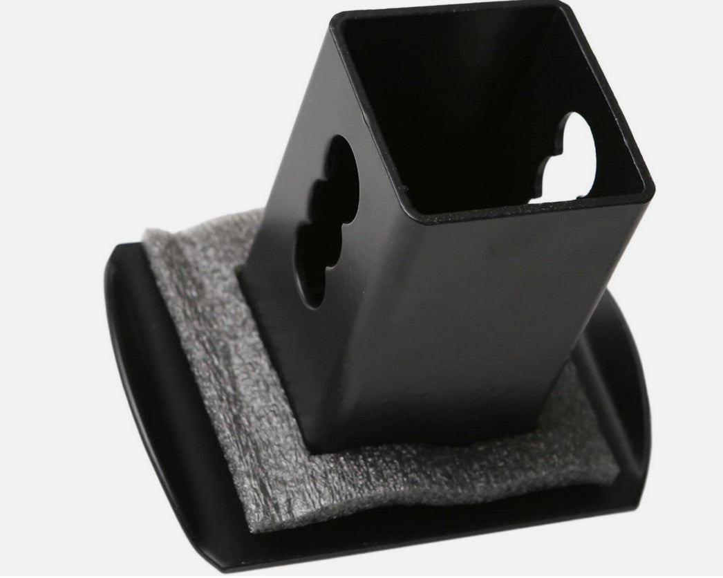 ya 1 8.5.2 Car License Plate Frame Cover Hood Cap Rear Trunk Boot Matte Black for VW