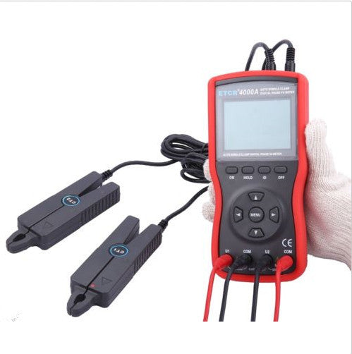 ETCR4000A Intelligent Double Clamp Digital Phase Volt-Ampere Meter bi