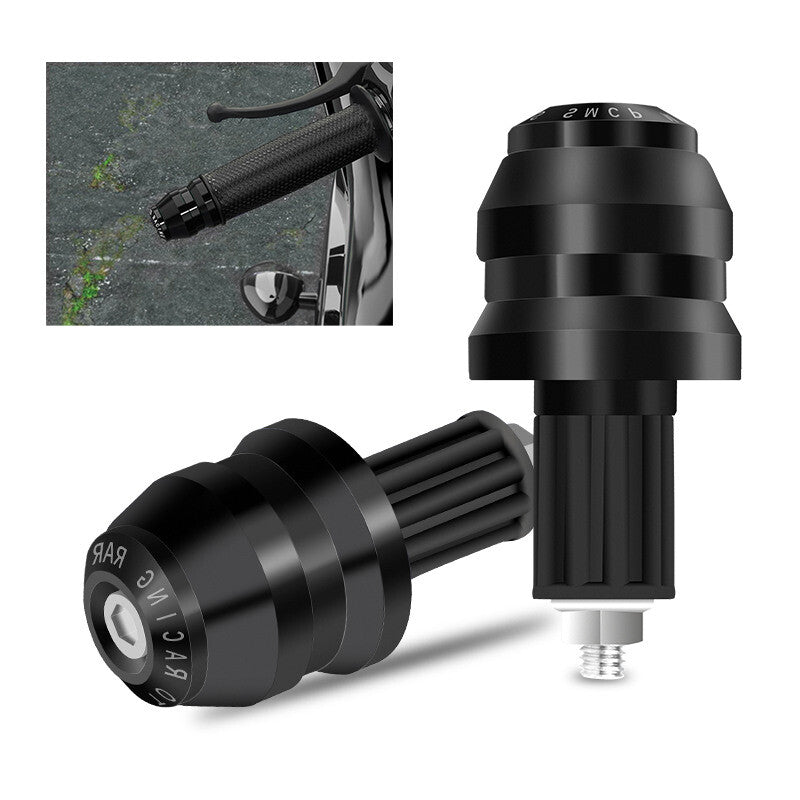 ya 3 6.25 7/8 22mm Motorcycle Handlebar Grips Bar End Slider Cap Plug Aluminum Universal