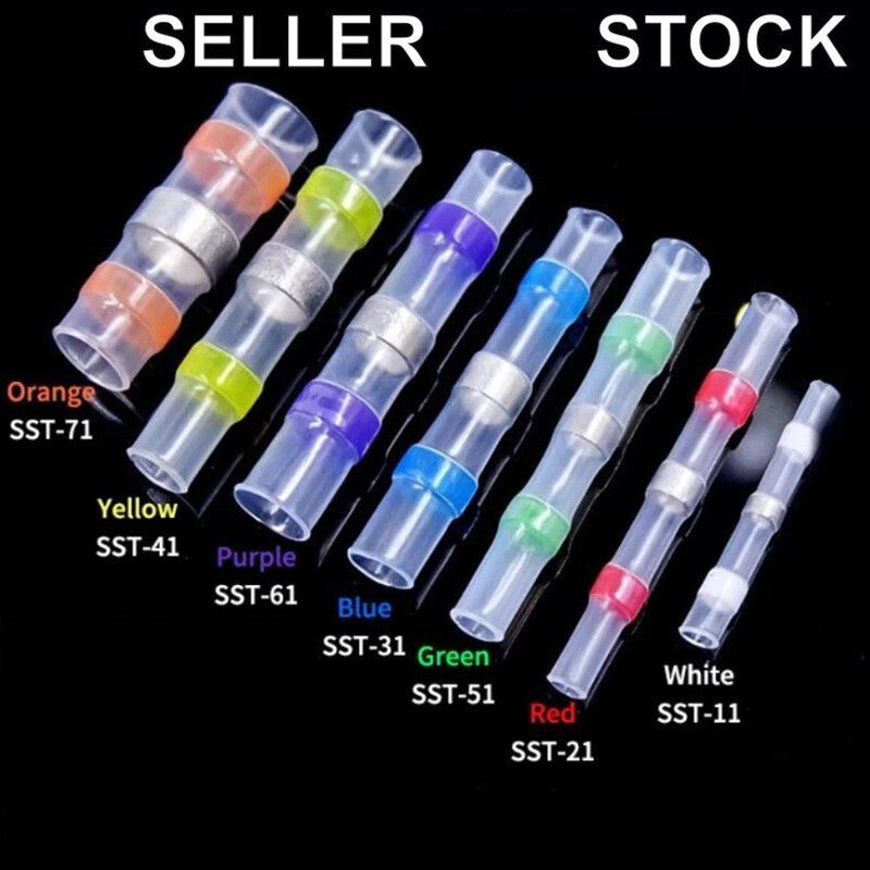 Various Waterproof Welding Sleeve Heat Shrink Seal Wire Butt Connector, Terminal