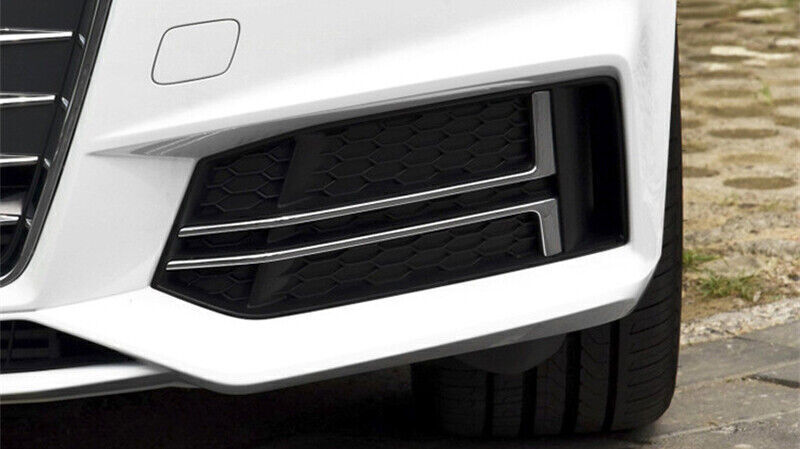 ya 5 8.7 for Audi A4 B9 S-LINE 2016-2018 Left Side Front Fog Light Cover Bumper Grille