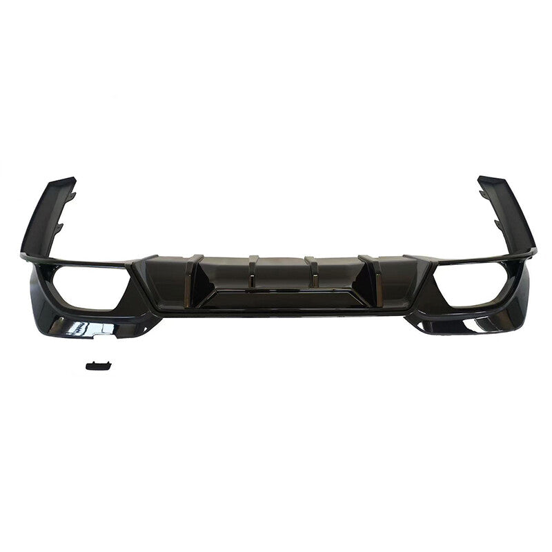 ya 11 10.28 REAR DIFFUSER W/ CORNER SPATS FOR 19-22 G20 330i M340i CTM STYLE GLOSS BLAC