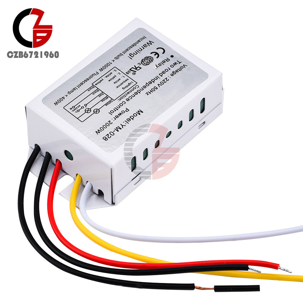 ya 14 220V 2Way 3-Sections 1000W Section Switch for Ceiling Light Independence Control