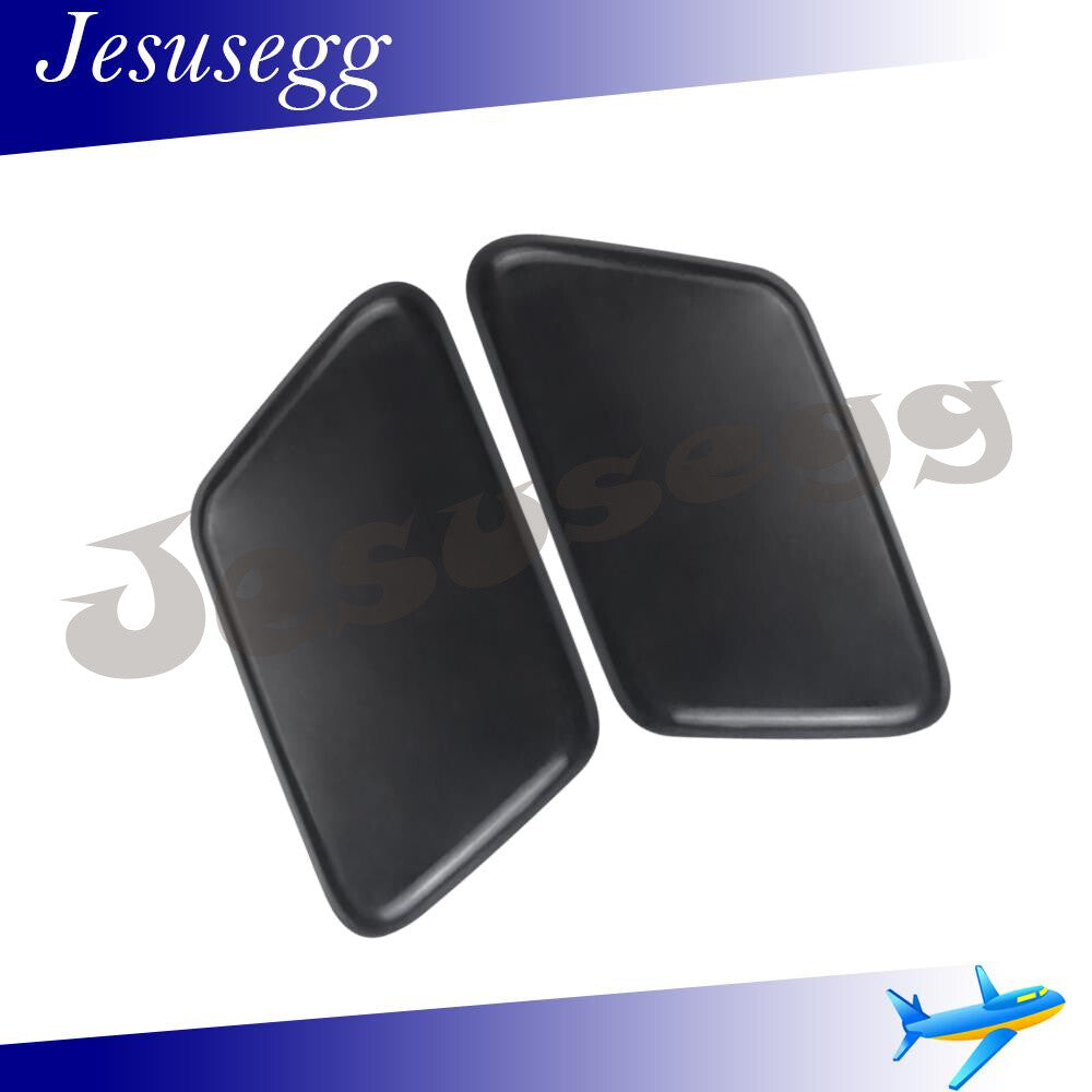 ya 27 6.18 2x Left+Right Side Front Headlight Washer Cover Black Fits for Volvo S60 2008-2009