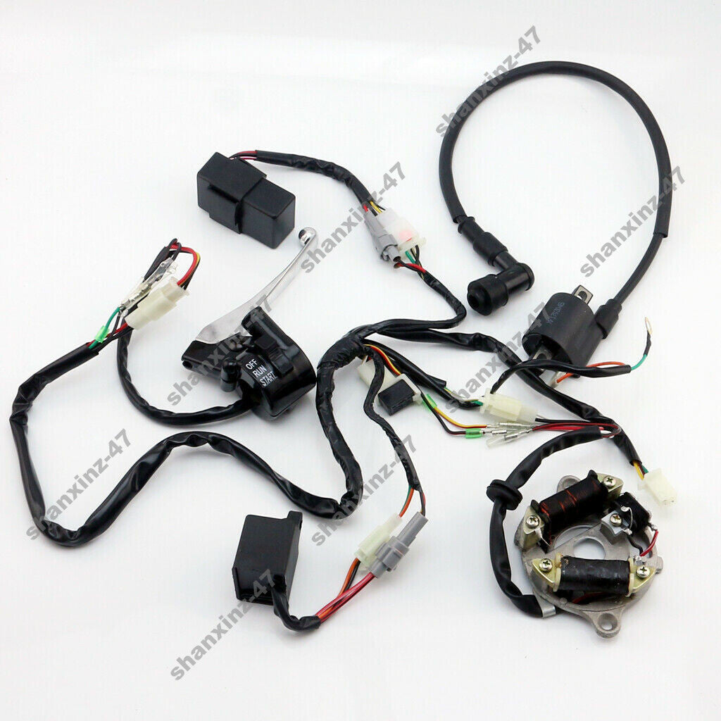 ya 8 5.27.2 Wiring harness illuminated CDI control unit coil switch for Yamaha PW50 PY50