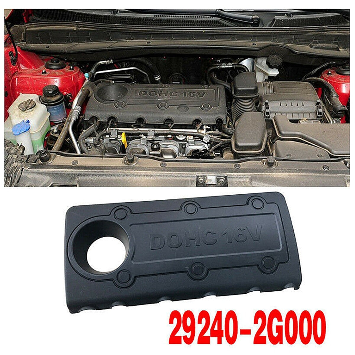 ya 11 6.5 Fits For 09-13 for Hyundai 2.0L 2.4L Engine Cover Protector Cap 29240-2G000 New