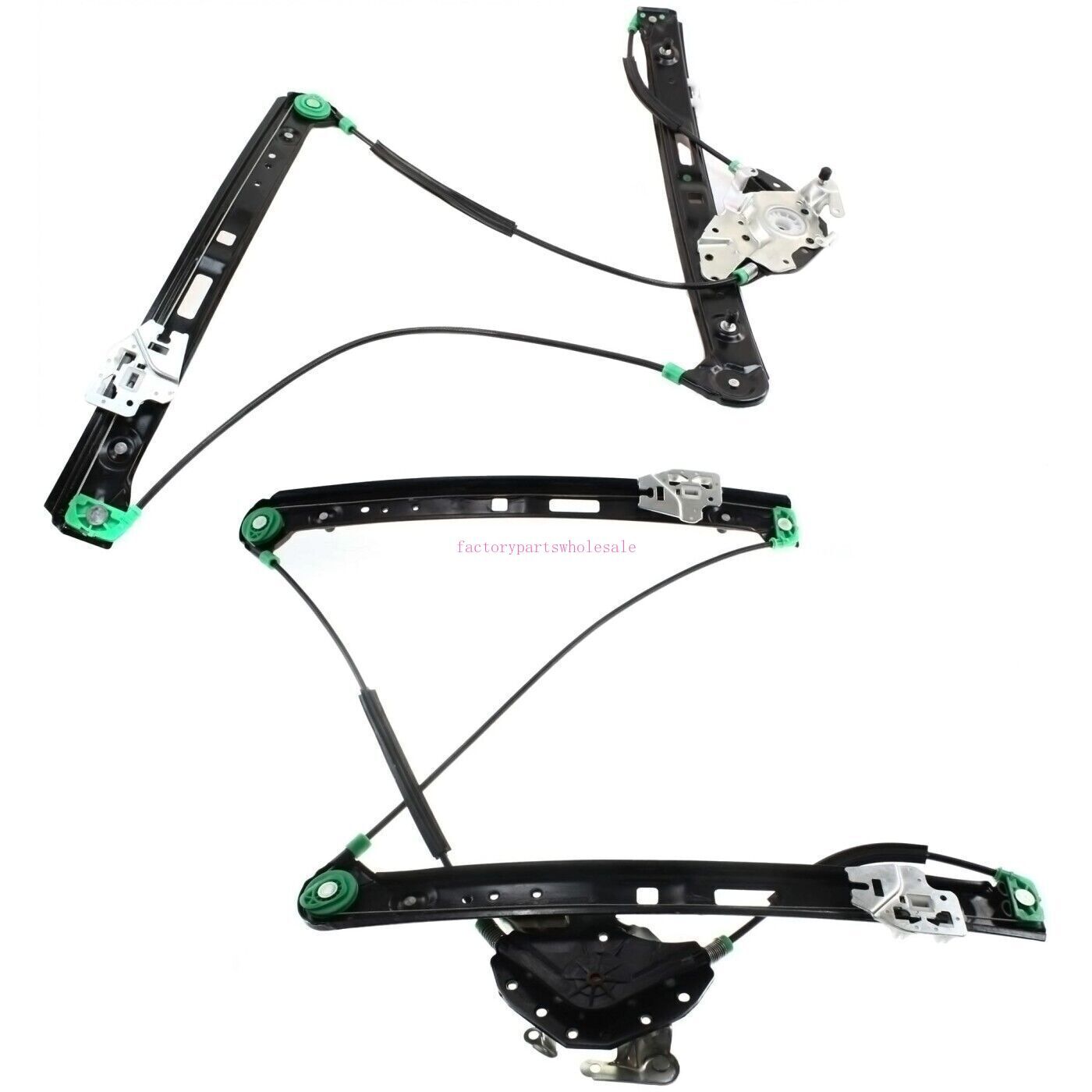 ya 1 6.30 Set of 2 Front Window Regulator For 2001-2005 for BMW 325i 2000 323i 51337020659/60