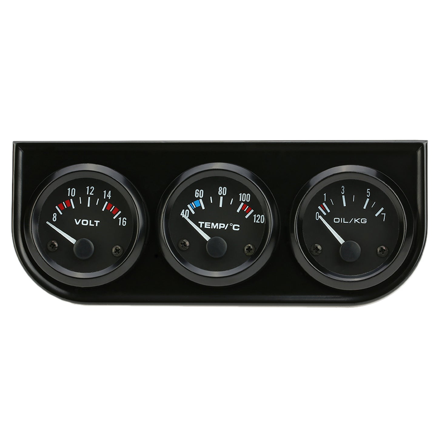ya 2 6.26 Triple AUTO Gauge Kit Amp Temp Oil Car & Truck Parts Automotive 3in1 B4G0