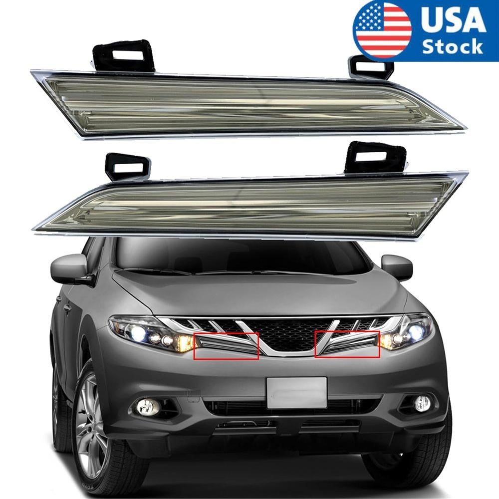 ya 4 6.22 2Pcs Car Left+Right Side Headlight Reflector Panel for Nissan Murano 2009 - 2014