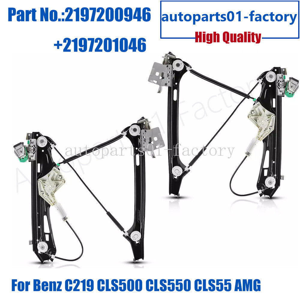 ya 1 6.30 Front Left&Right Window Regulator for Mercedes-benz C219 CLS500 CLS550 CLS55 AMG