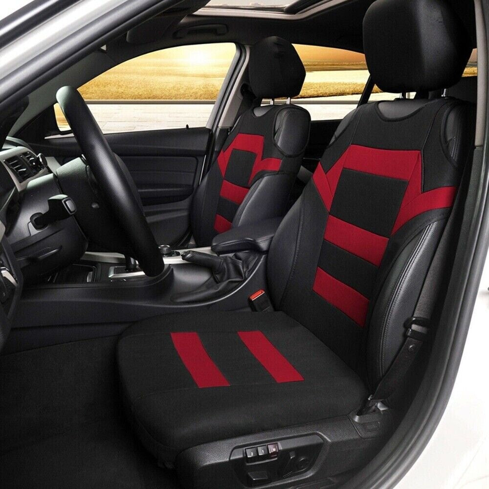 ya 12 5.22 2pcs/set Front for SEAT Cover Polyester Mat T-shirt Styling For Car SUV New