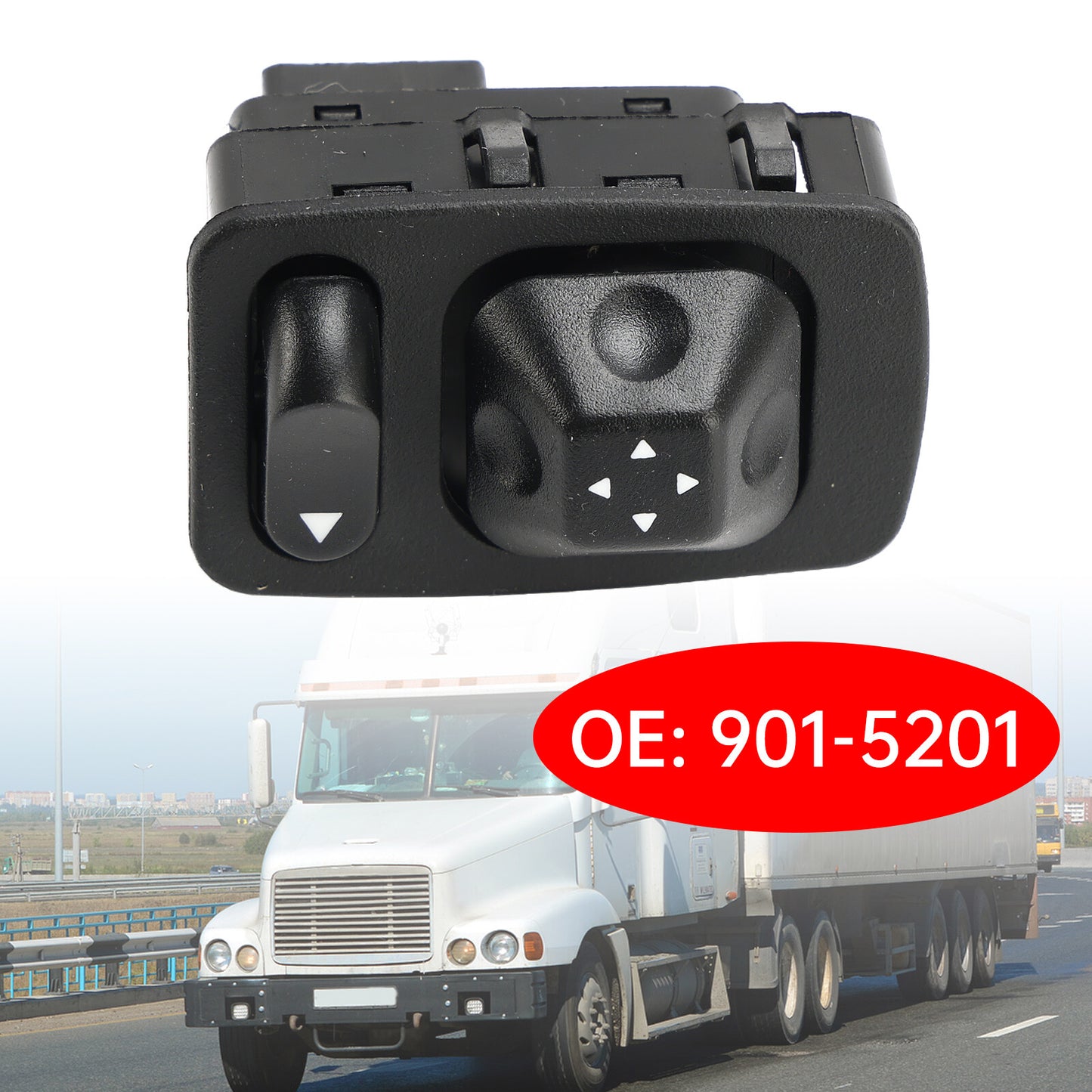 ya 1 8.5.2 Power Mirror Switch for Freightliner FLC Century 03-09 34103PF 901-5201
