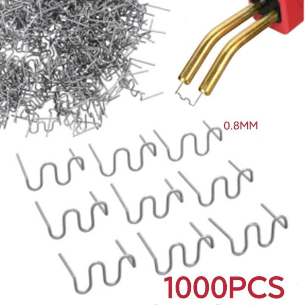 ya 2 6.29 Plastic welding corrugated nails hot studs suitable for car bumper repair kits 0.8 mm 1000 pieces