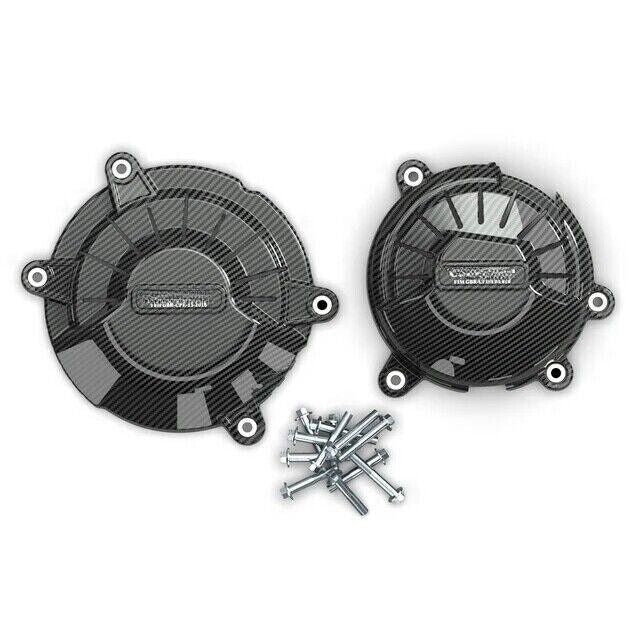 ya 1 7.4 Carbon Fiber Engine Protection Cover for Ducati Panigale V4R V4 SP2