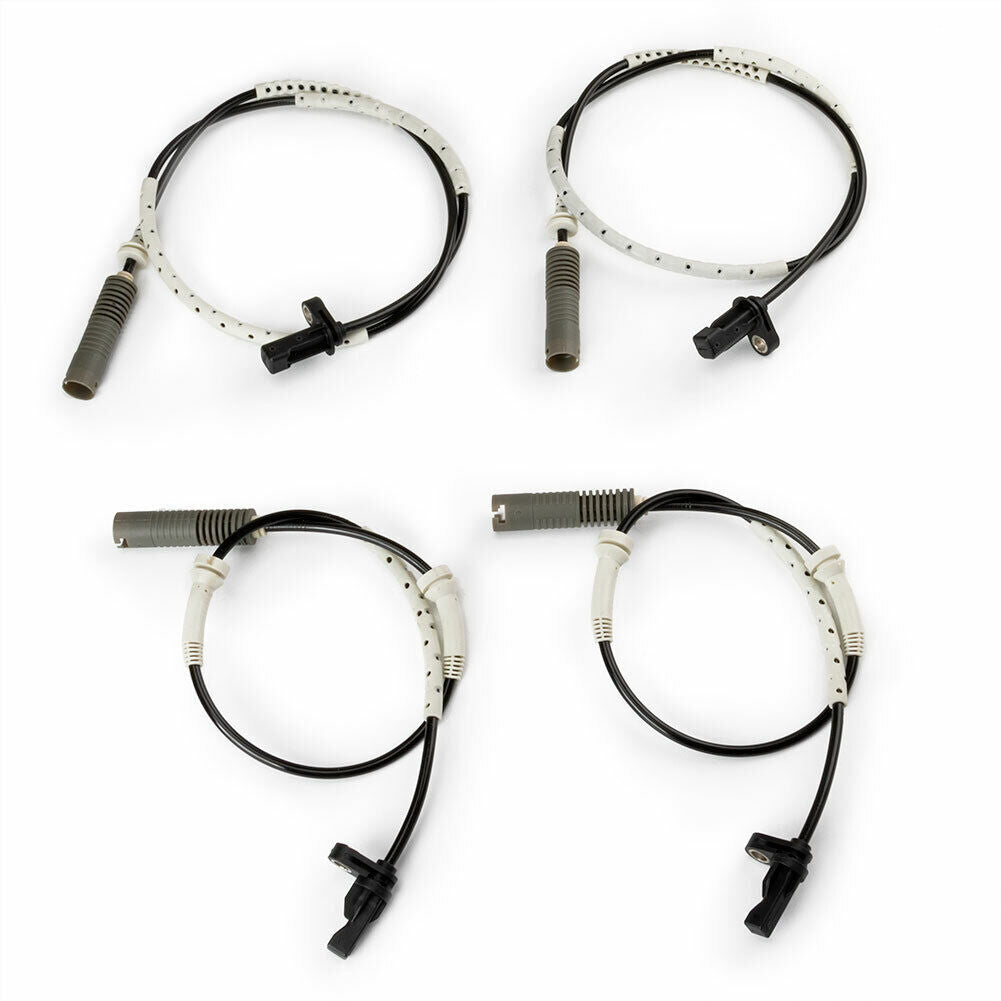 ya 1 8.5.1 4pcs Front&Rear Left+LIGHT ABS Wheel Speed Sensor Fit E82 128i E90 328i