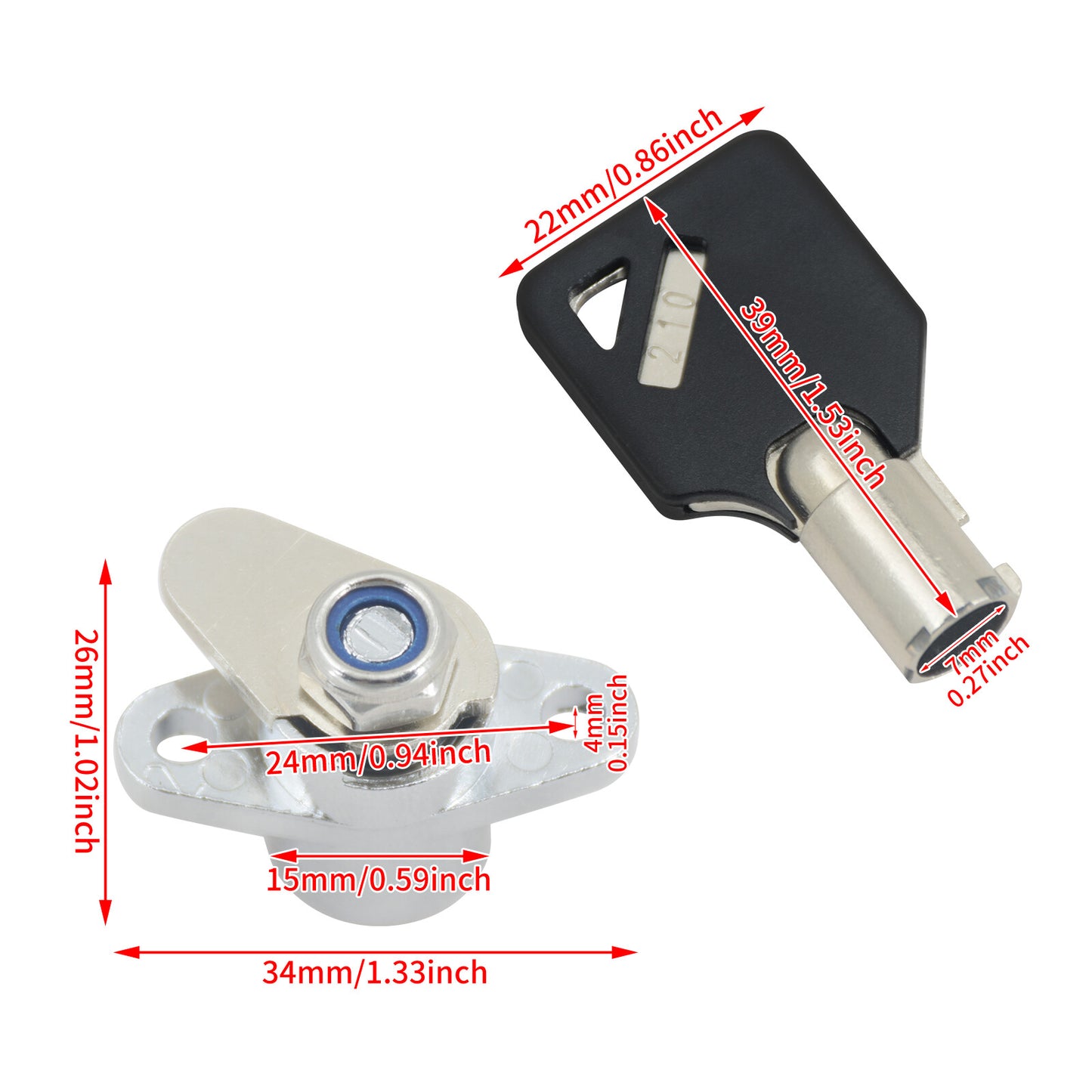 ya 12 5.21 Hard Saddle Bag Saddlebag Lock Set for Harley Touring Street Road Glide 93-2013