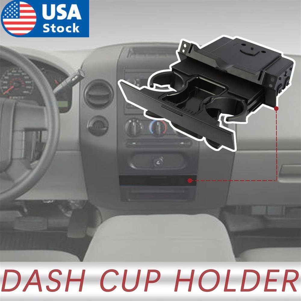 ya 4 6.21 Car Dashboard Cup Holder Ash Tray Black 6L3Z1504810AA for Ford F-150 F150 04-08