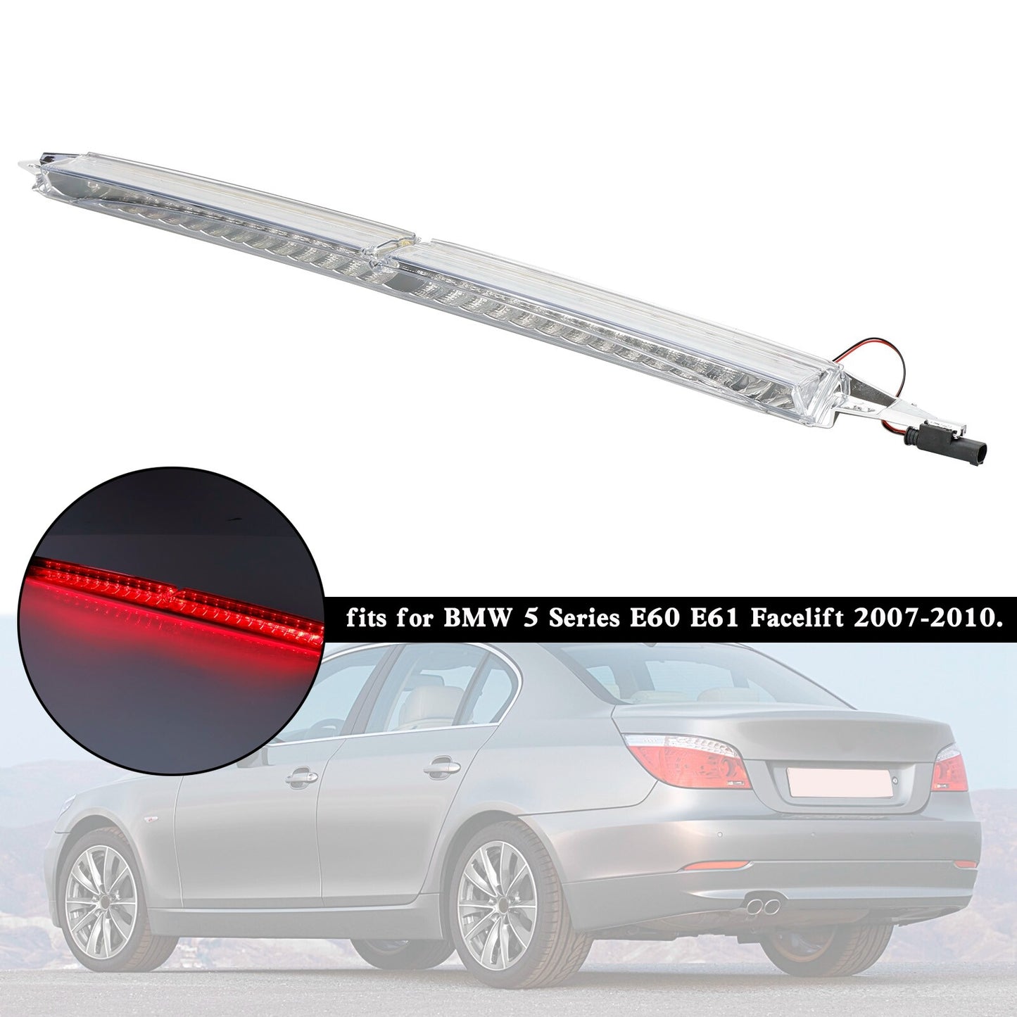 ya 1 8.5.2 Third Brake Light 63256925902 White For 5 E60 E61 Facelift P1