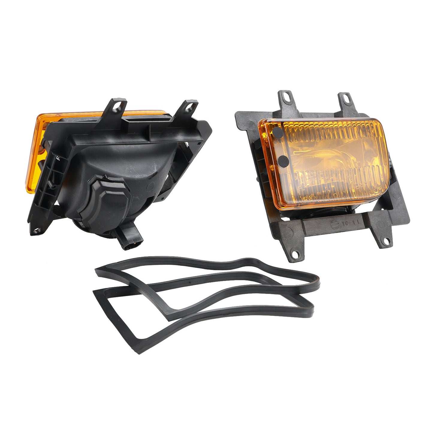 ya 1 8.5.2 Front Bumper Yellow Fog Lights Plastic Lens Kit For 85~93 E30 3- Sedan