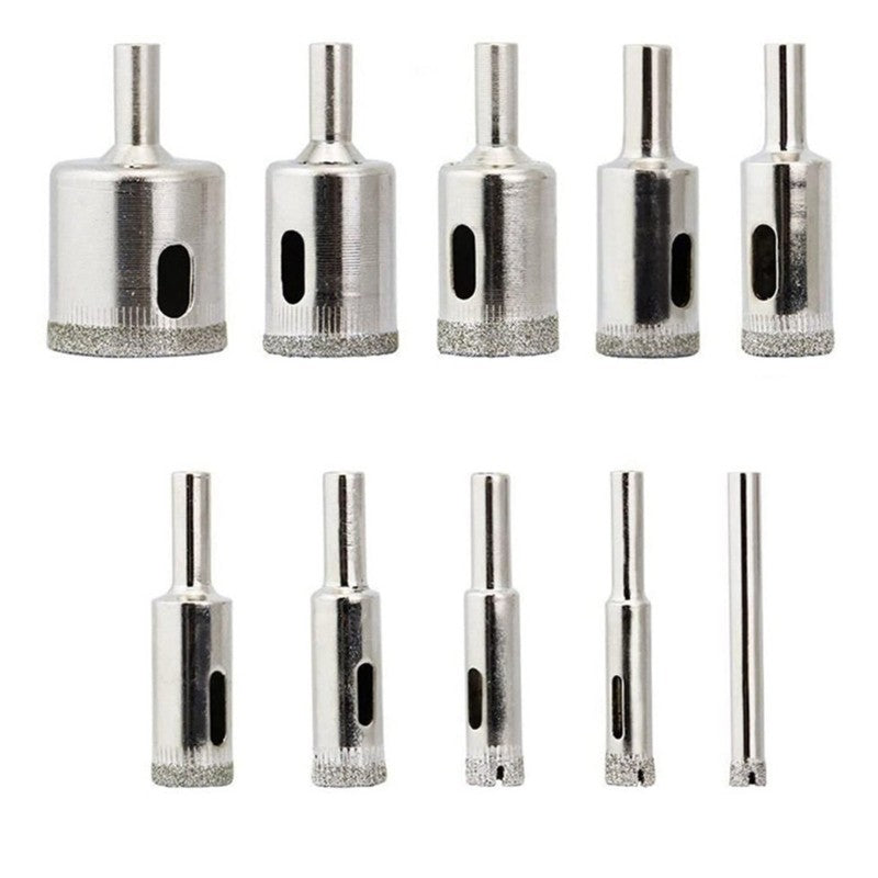 ya 25 Pack of 10 Hardened Coated Hole Opener Drill Bit for Glass Tile Marble Cutting