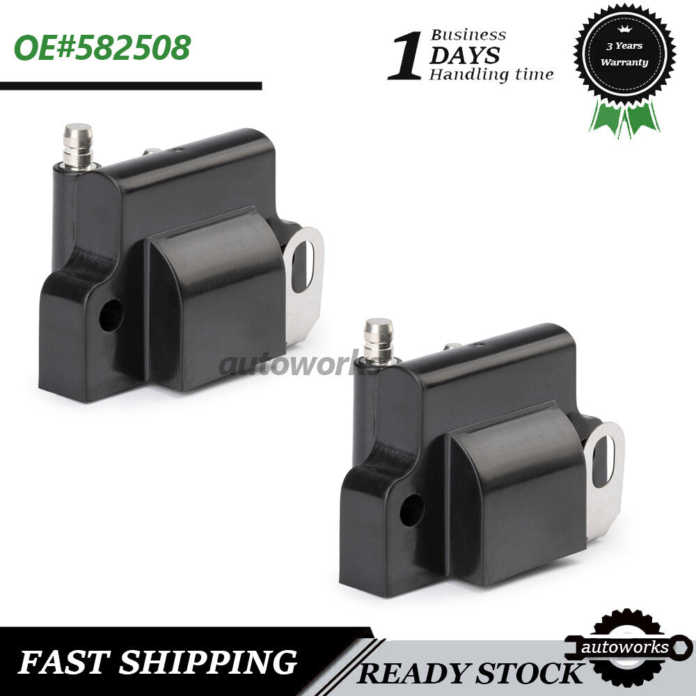 ya 27 7.20 2PCS for Johnson Evinrude 582508 18-5179 183-2508 Outboard Engine Ignition Coil