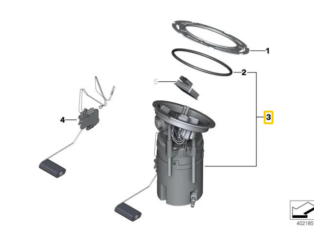 ya 5 8.7 1 pc Fuel Pump Module Assembly Fit for BMW X3 X4 16117314806