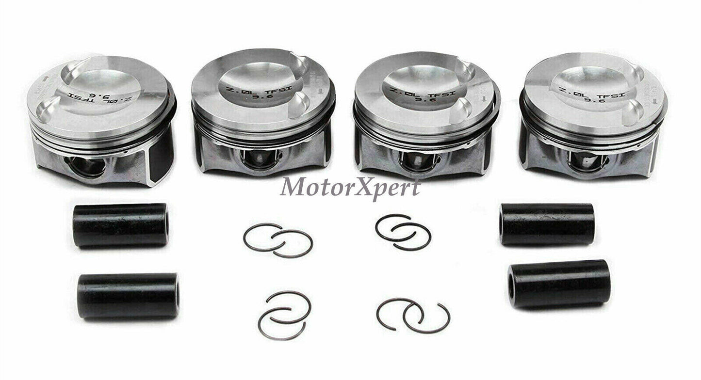 ya 3 6.25.2 4x KS Upgraded 23mm Piston & Rings Set 06H107065DM for Audi A5 A4 for VW for JETTA 2.0T