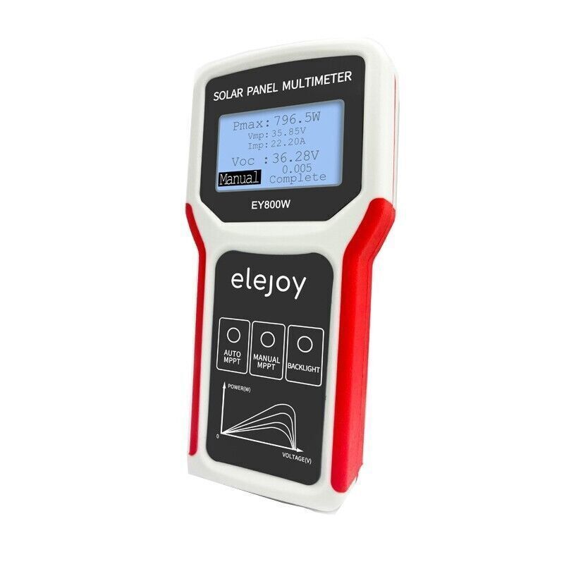 EY800W LCD Photovoltaic Solar Panel Multimeter Power Supply PV Panel MPPT Tester