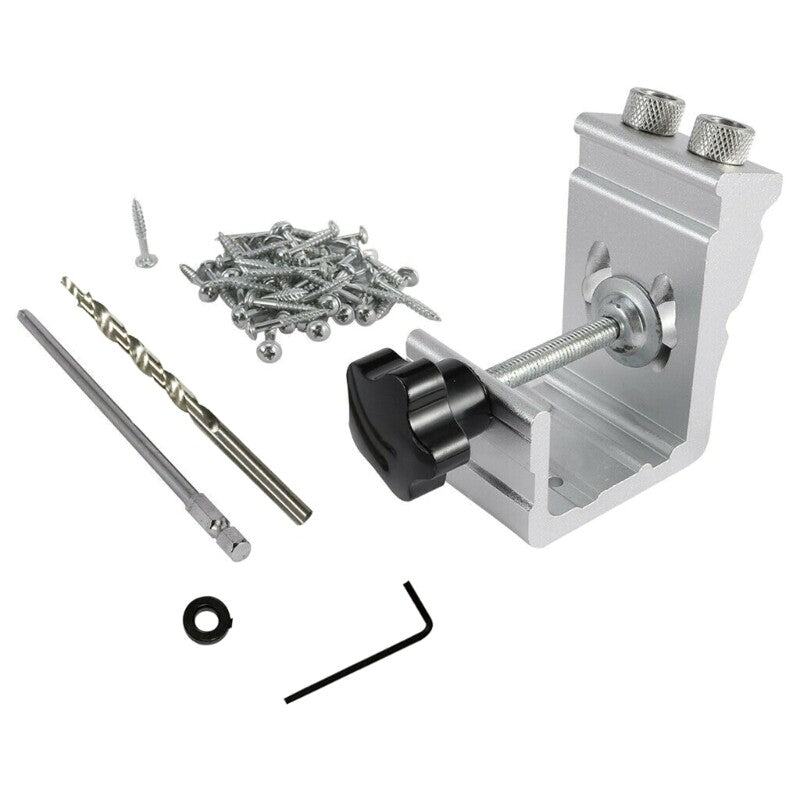 ya 17 Professio l Pocket Hole Jig Kits 15¡ãWoodworking Inclined Hole Locator Tool