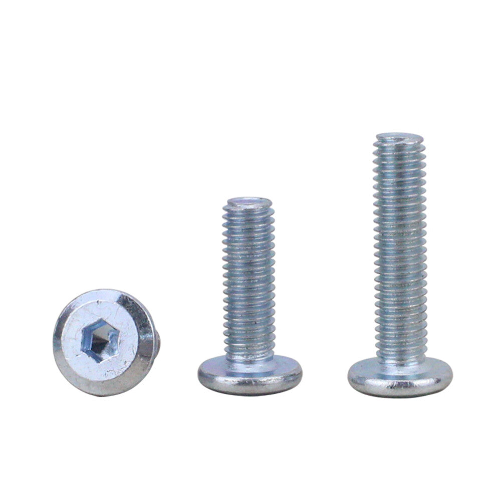 M6 M8 Galvanized Steel Furniture Connector Bolts Hex FLAT HEAD Allen Screws