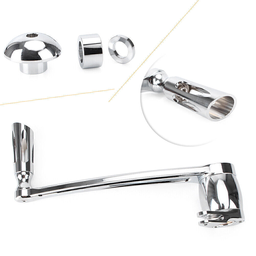 ya 1 7.13 Chrome Aluminum Brake Arm Pedal Kit for Harley FLT FLH 2014 - 2016 2015 New
