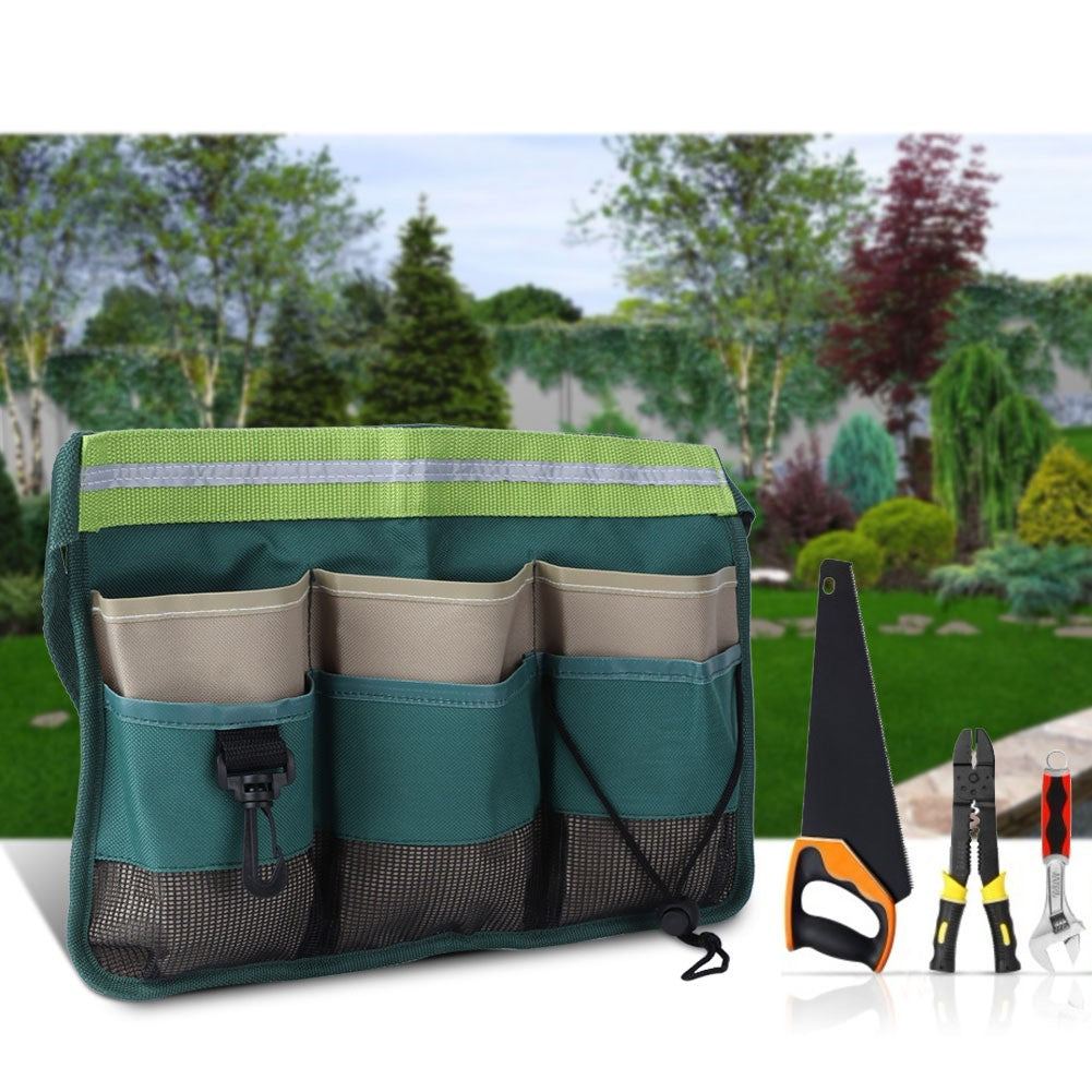ya 26 Multi Pocket Garden Tool Bag Waist Hanging Pouch Organizer With Adjustable