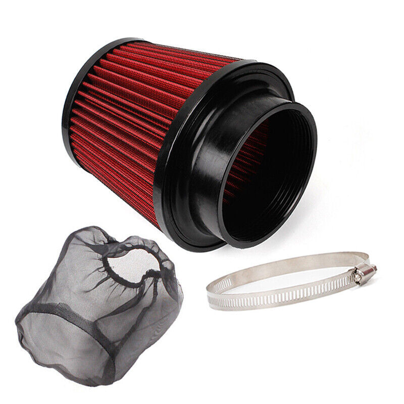 ya 1 8.5.2 4 Universal Round Cone Air Filter with Clamp and Filter Screen