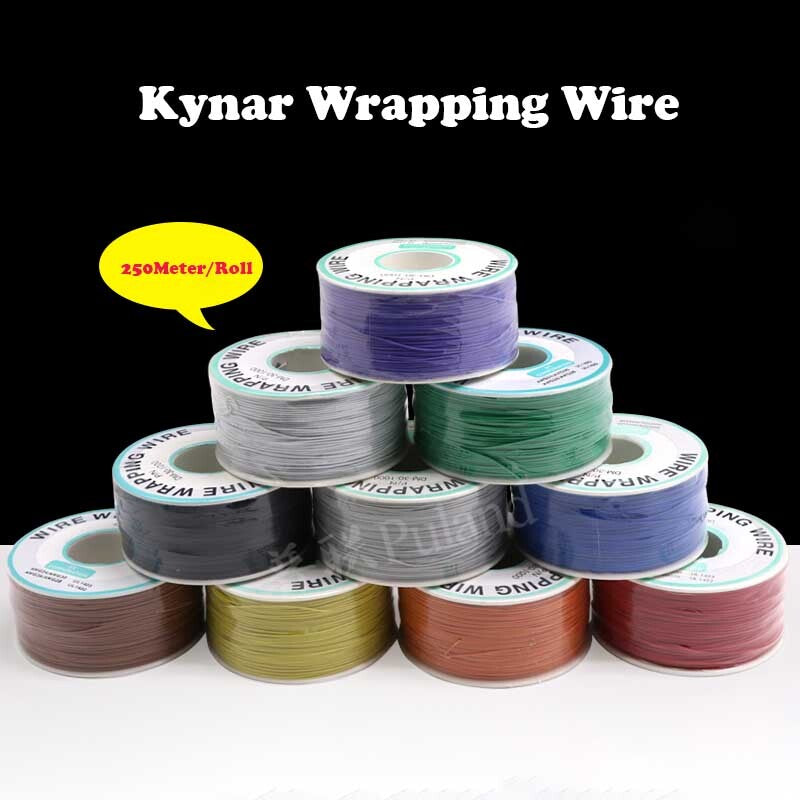 Silver-Plated Kynar 30 AWG Insulated Single-Core Copper Wire for PCB/OK Line