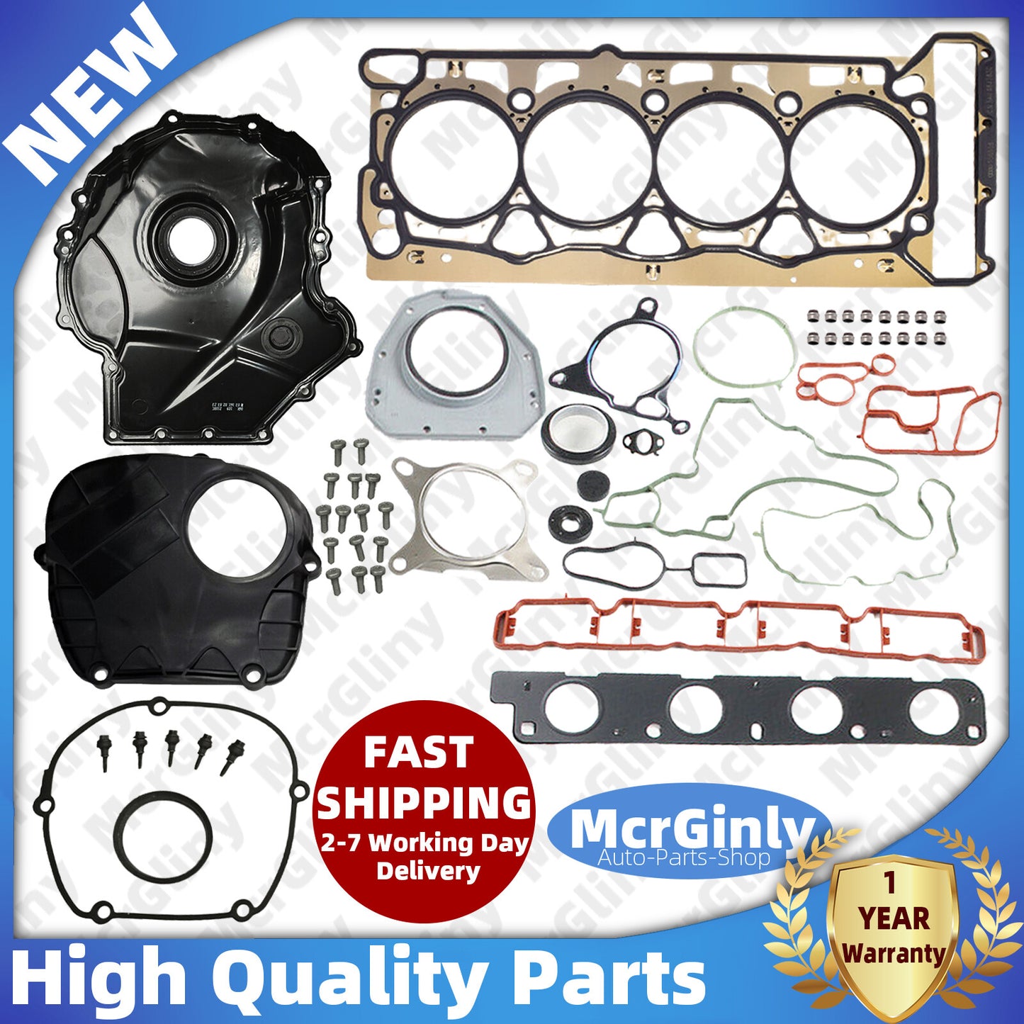 ya 5 6.15.2 for Audi for A4 A6 for A8 Q3 TT for VW Eos CC for Golf for JETTA Engine Timing Covers & Gaskets Kit